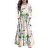 Girls' Maxi Dress Casual Holiday Dresses - Long Sleeve Dress With Pockets For 4-14Y