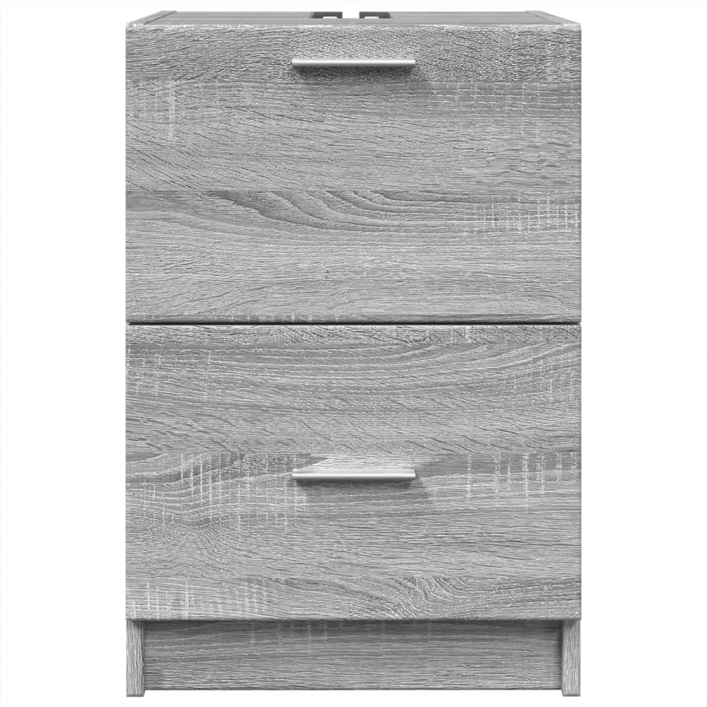 Bathroom Vanity Cabinet Gray Sonoma 40 x 37 x 59 cm Particleboard