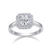 Wedding Ring VVS1 Gra Ascheer Moissanite Ring Ladies Fine Gemstone Women 925 Silver Rings