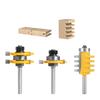 Professional Router Bit Set 1/2 1/4 Shank High Impact Strength Carbide Alloy Tenon Material Milling Tool for Woodworking