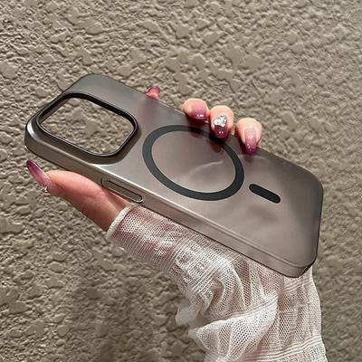 Luxury Ultra Thin Matte Transparent Case for IPhone 16 Pro Max 15 14 13 12 11 Pro Max Plus for Magsafe Wireless Charge Magnetic Clear Cover