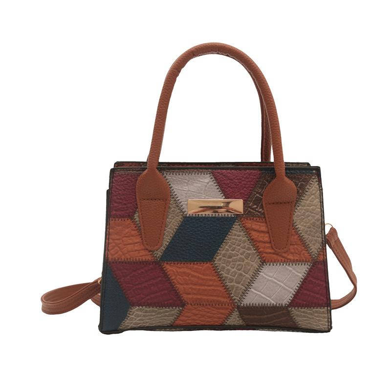 Geantă de mână simplă și la modă Geantă pătrată mică Simplă și la modă Stil nou de vară La modă Casual Capacitate mare Geantă de umăr