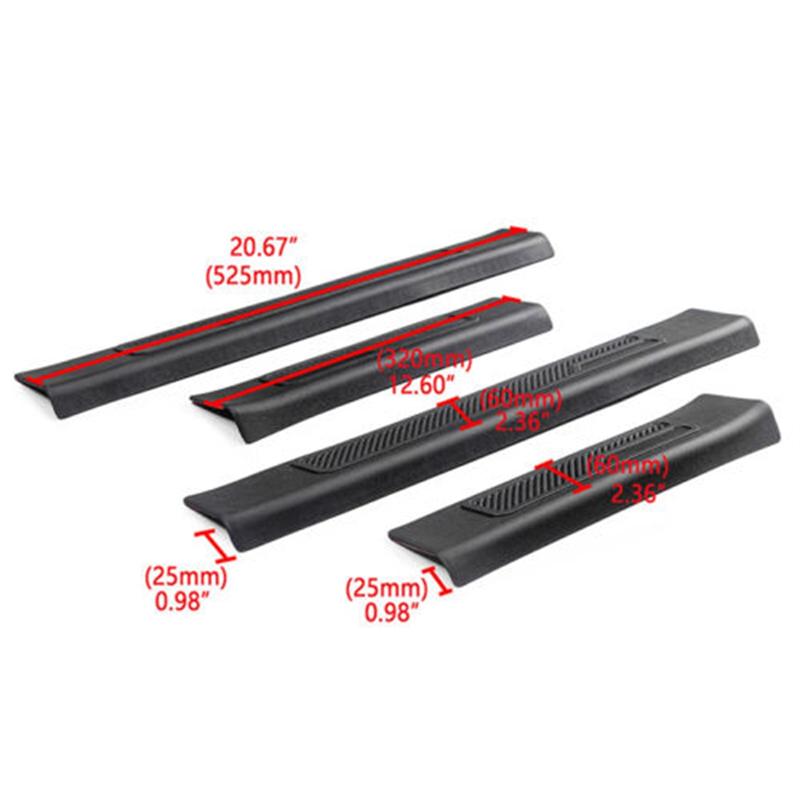 NEW-Door Sill Scuff Plate Pedal Entry Guard Protector Stickers Trim Car Styling For Ford Bronco 2025 2025 2025 4Pcs