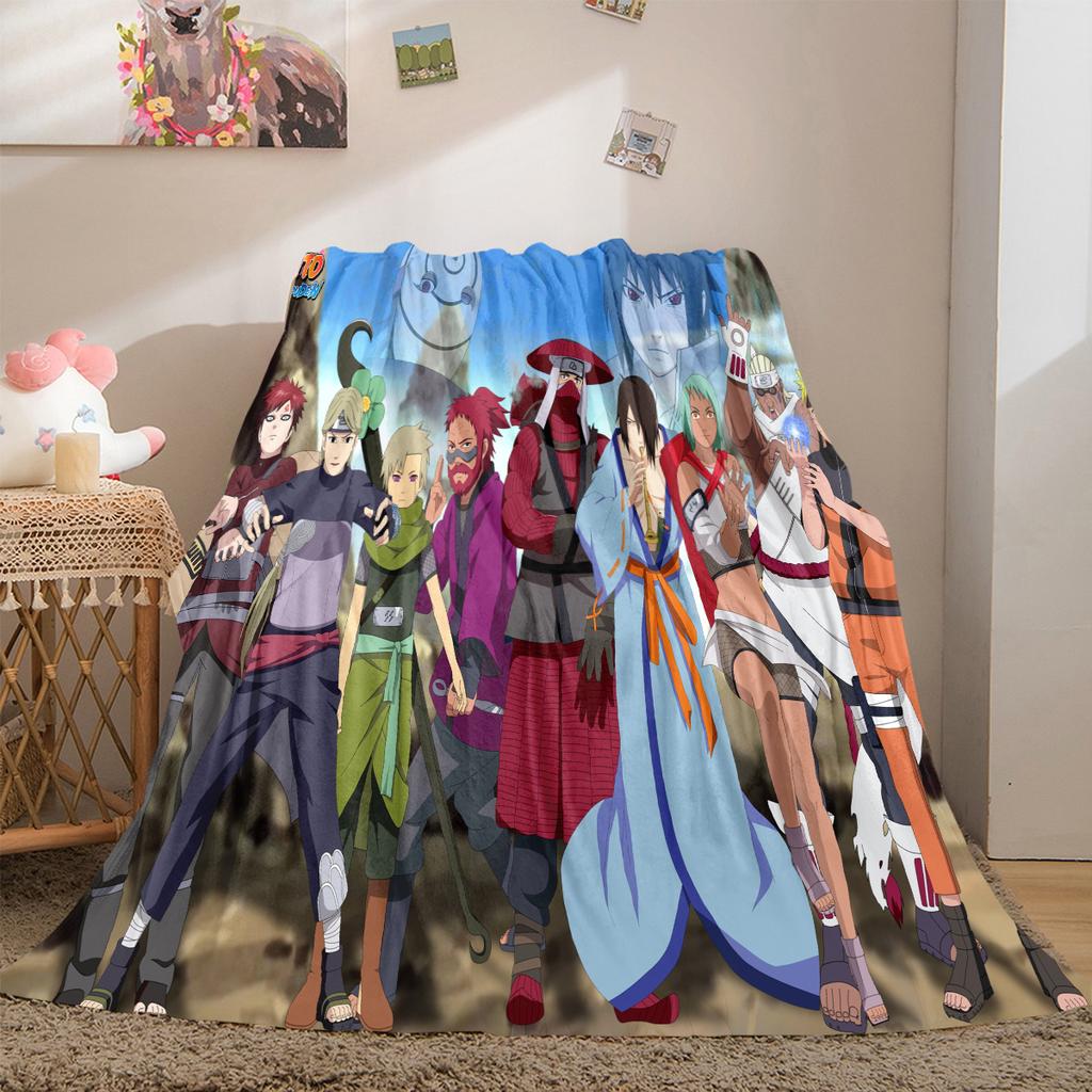 Japanese Anime Cartoon NARUTO Famous Uzumaki Naruto Blanket Soft Home Furnishing Nap Decoration Four Seasons Warm Sherpa Blanket B3