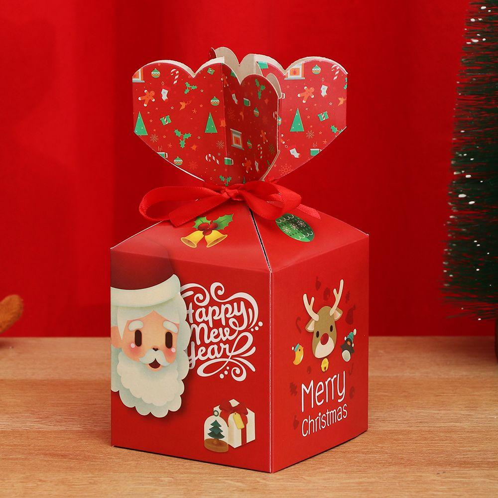 Years Gift Bag Xmas Gift Packing Christmas Candy Bags Xmas Gift Boxes Cookie Package Paper Boxes