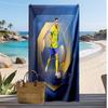 Cristiano Ronaldo Print Beach Towel Quick Dry Super Absorbent Soft Bath Towel for Swimming Beach Travel Fan Souvenir Gift