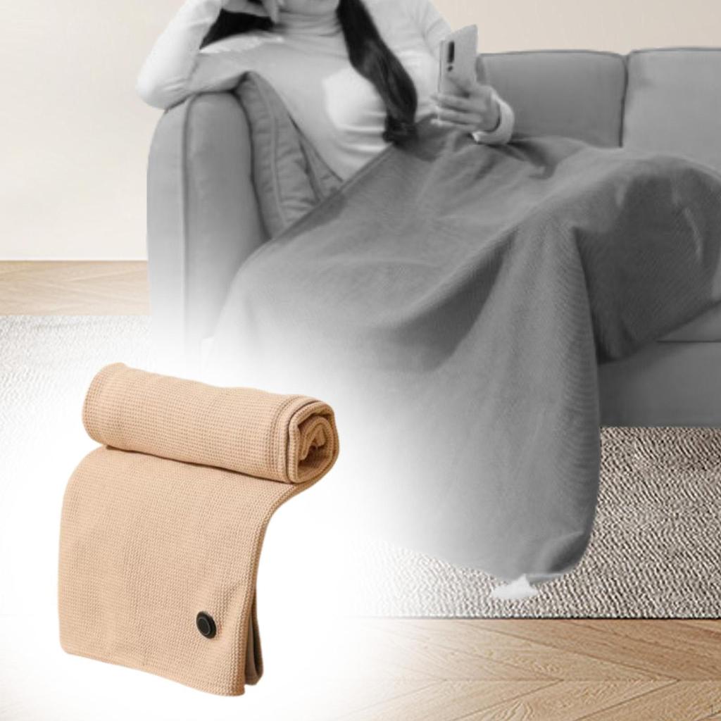 Beheizte Schal-Wraps Verstellbar Gestrickt für Frauen Winter Couch Zuhause