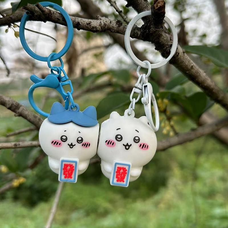 Chiikawa Magnetic Pendant Anime Hachiware Cute Girl Creative Magnetic Anti Lost Keychain Couple Backpack Pendant Decoration Gift