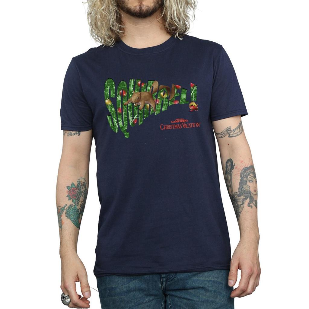 National Lampoon´s Christmas Vacation Mens Squirrel Tree T-Shirt