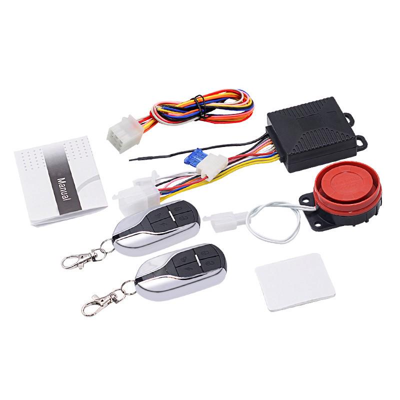 12V Anti-Theft Security Alarm System Remote Control Engine Start P15 For Motorcycle/Scooter/Autobike