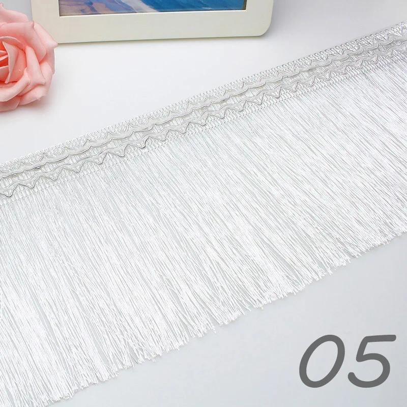 11.7M Braided Webbing Fringed Lace Boho Curtain Trim 16cm Width Polyester Tassel DIY Upholstery Decor European Trim Accessories