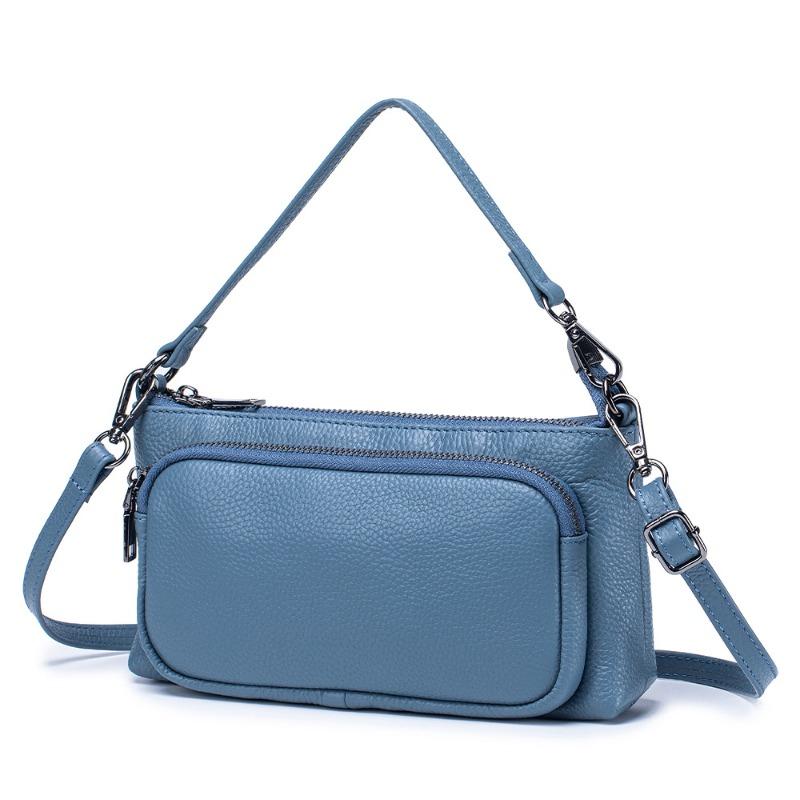 

New first-layer cowhide shoulder messenger bag large-capacity European and American casual versatile women s bag commuter portable handbag