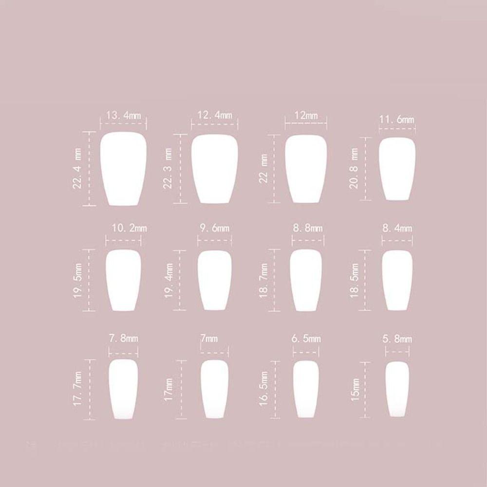 Long Ballerina Fake Nails Gradient Pink Press On Nails Fashion Nail Tips  DIY