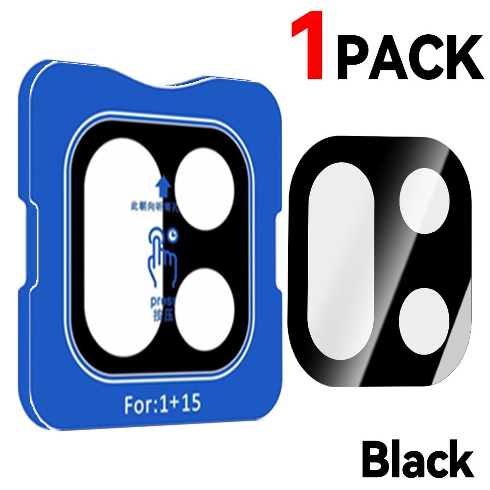 1-3PACK Easy To Install Tempered Glass for OnePlus 15 Black Glass Lens Protector for One Plus 15 Anti-scratch Phone Camera Film