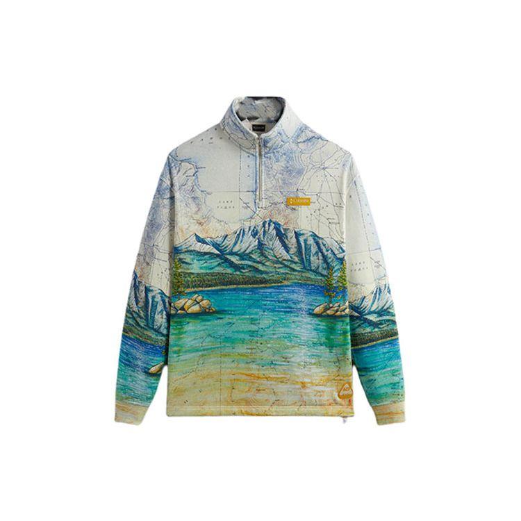 Kith For Columbia Lake Tahoe Quarter Zip Chalk Men Tops Multi-Color KHM032096-410