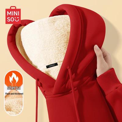 Men's Winter Sherpa Lined Hooded Sweatshirt
