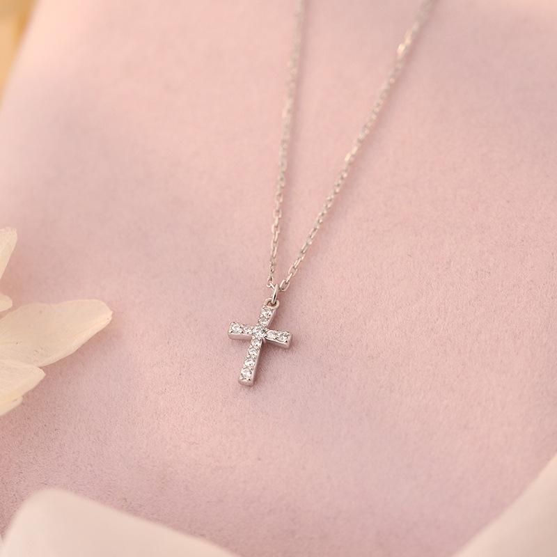 

Ожерелье с крестом Персонализированное и универсальное, классическое и модное, легкая роскошная цепочка для воротника