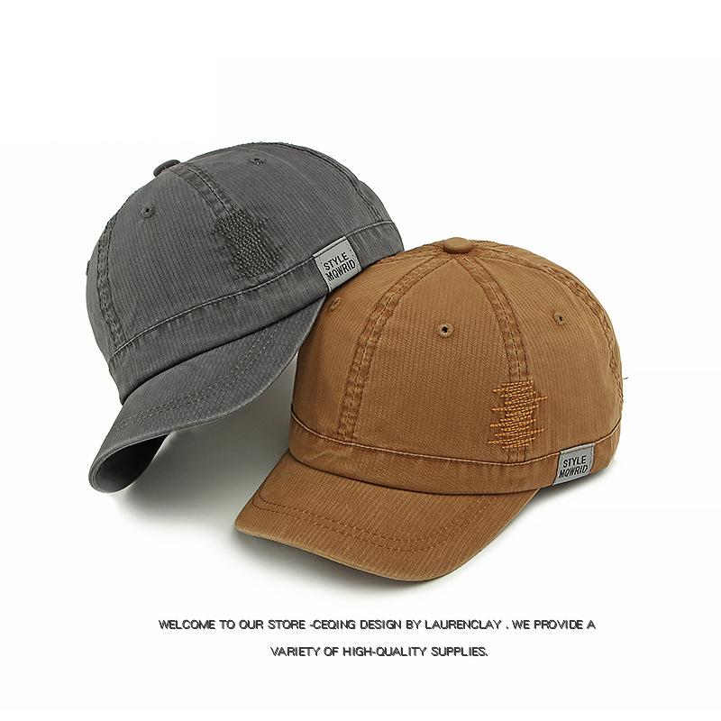 Short Brim Cap Men's Sunscreen Cap Women Baseball Cap