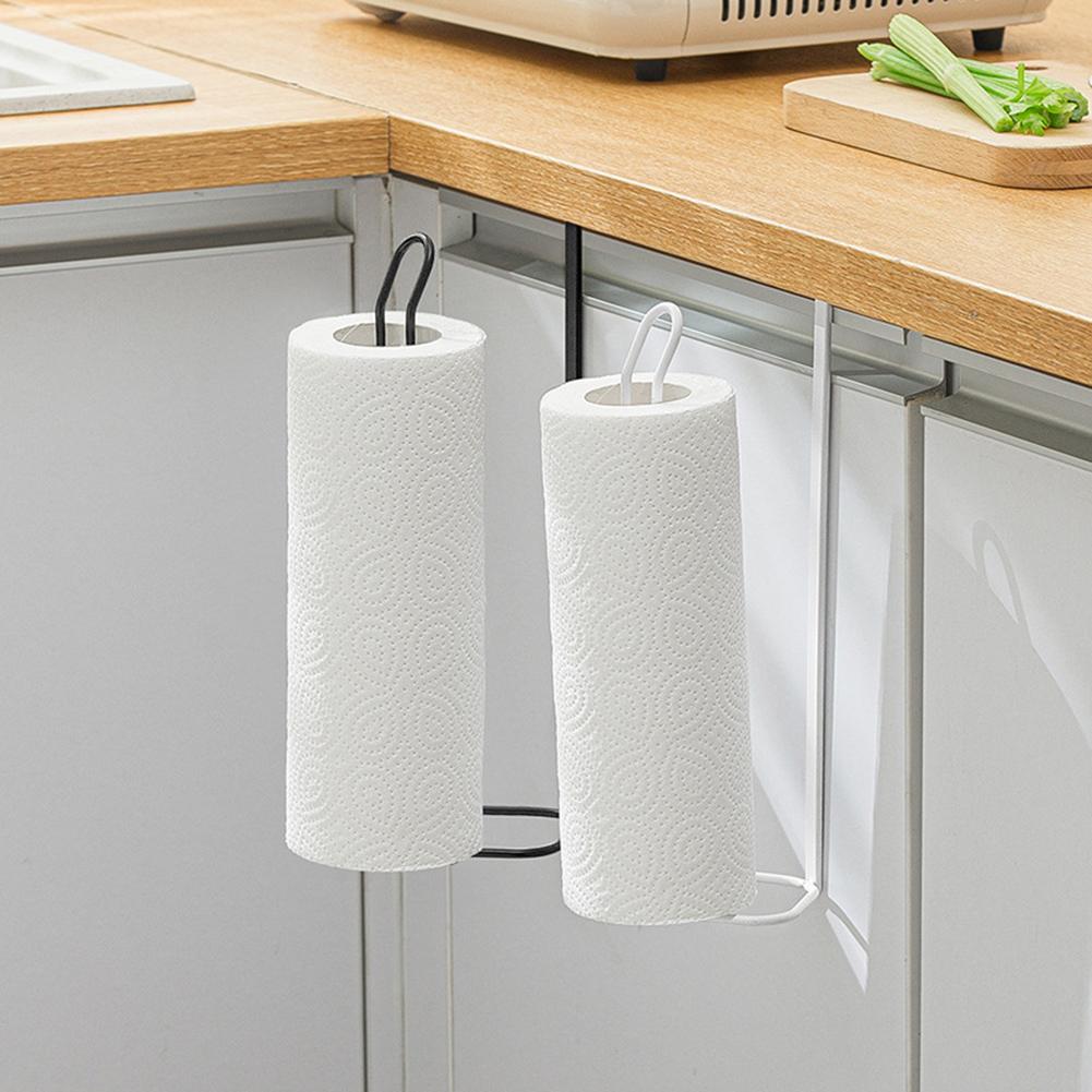 Kitchen Paper Towel Rack Cling Film Storage Rack Punch-free Napkin Rack