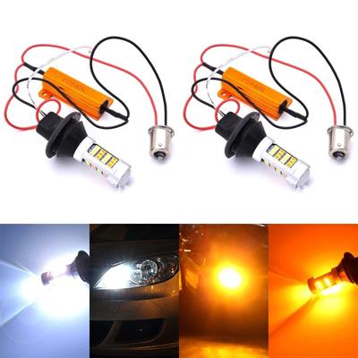 2 szt żarówki LED PY21W, BAU15S 12-18V CANBUS kierunek + dzienne DRL, Off-Road