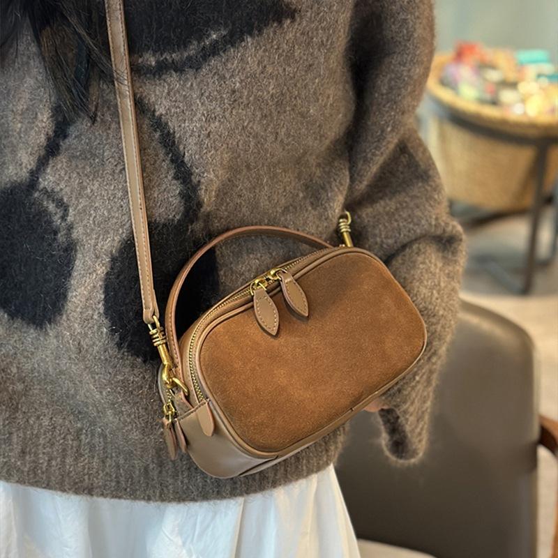 Bag new women s bag summer shoulder handbag versatile fashion matte suede retro messenger bag