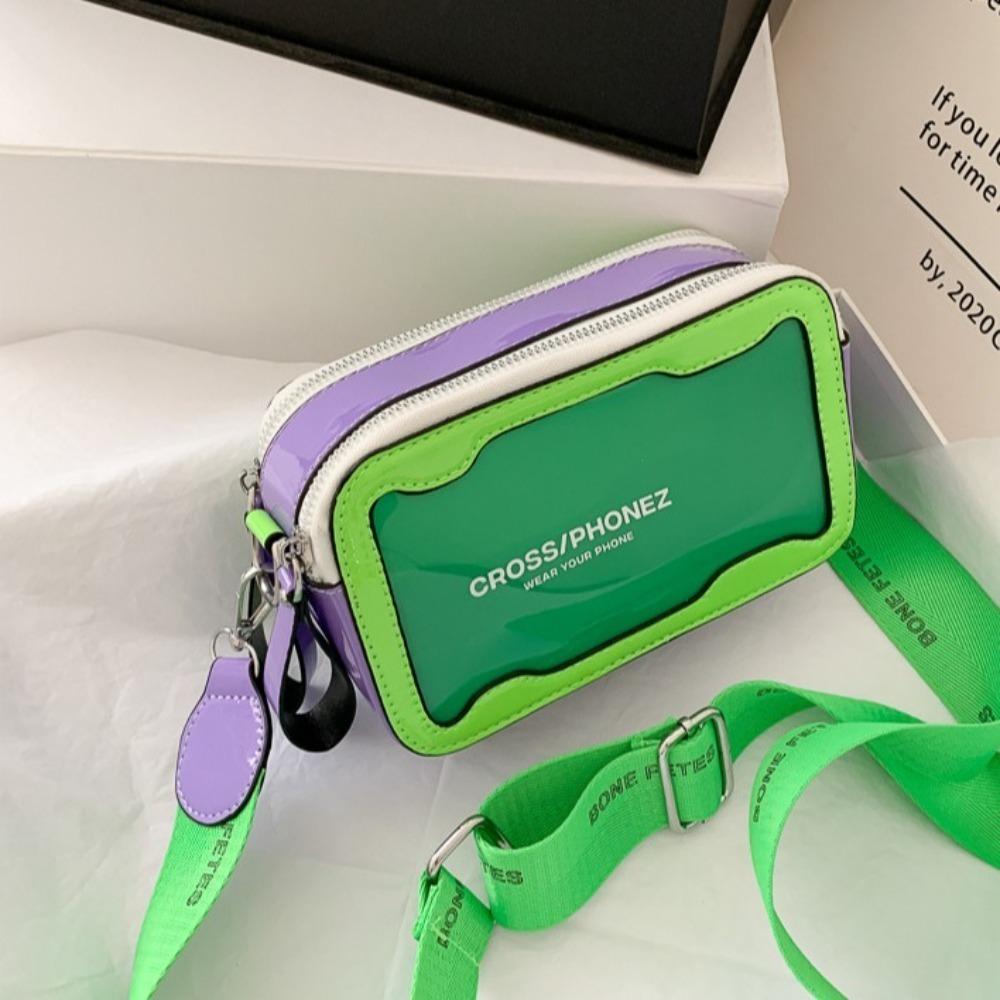 

Korean Style Women Shoulder Bag Waterproof Small Square Bag Crossbody Bags The Songkran Festival фіолетовий