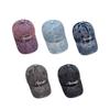 Wide Brim Denim Baseball Cap Korean Style Casual Duckbill Hat Letter Embroidery Peaked Cap  Outdoor