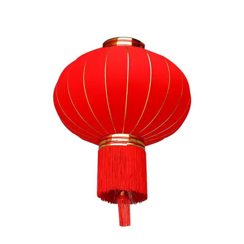 Red Velvet Palace Lantern Pair