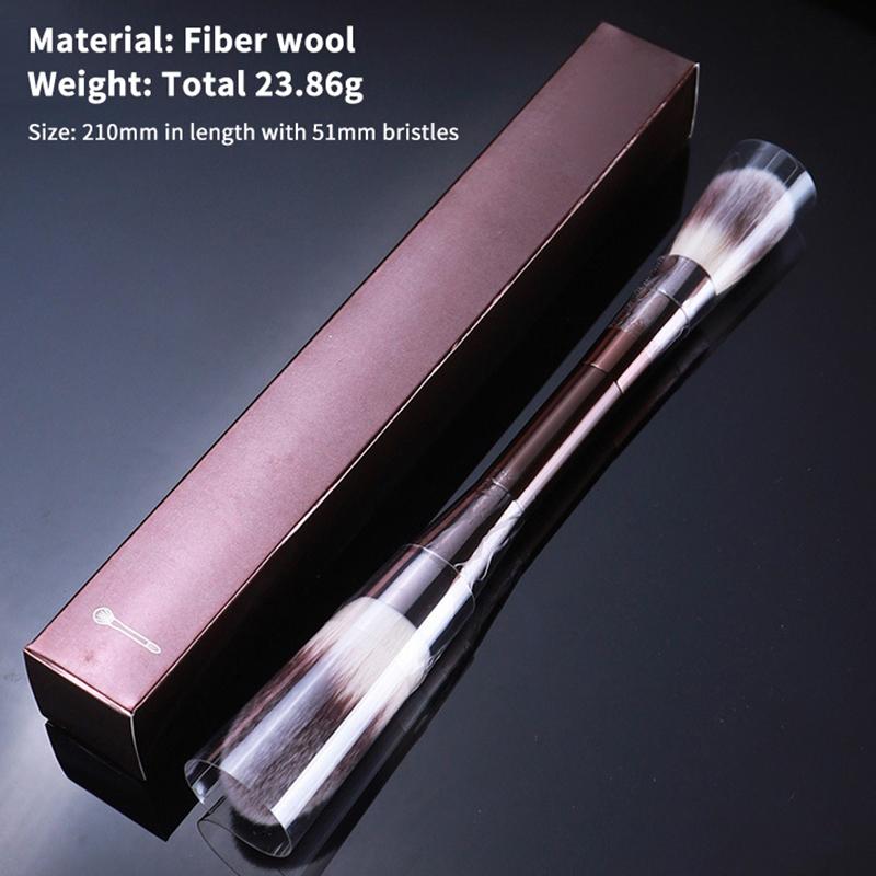 1Pcs Double Round Head Powder Brush Makeup Brush Soft And Skin-Friendly Fiber Hair  Design Face Brush