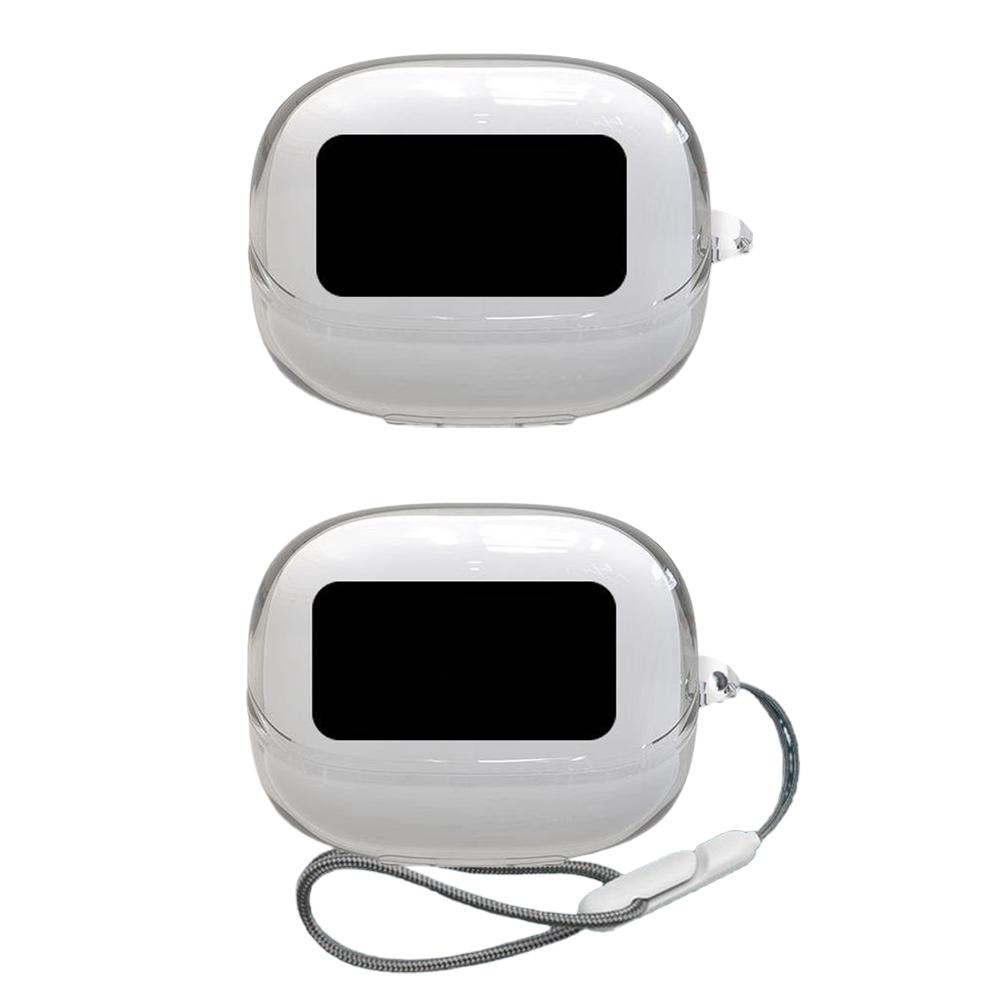 For UGREEN Tsix Magic Bluetooth Protective Case Earphones Clear Soft Case TPU Protective Cover with Lanyard Strap