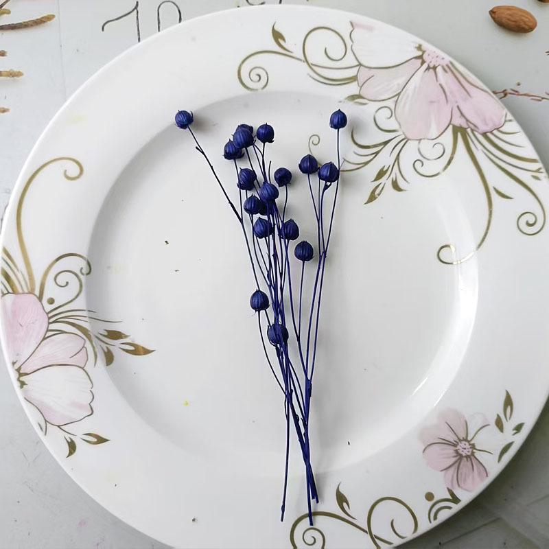 Blue Series Dried Flower DIY Kit: Hydrangea, Thousand-Layer Gold, Eucalyptus Leaf Souvenir Decoration