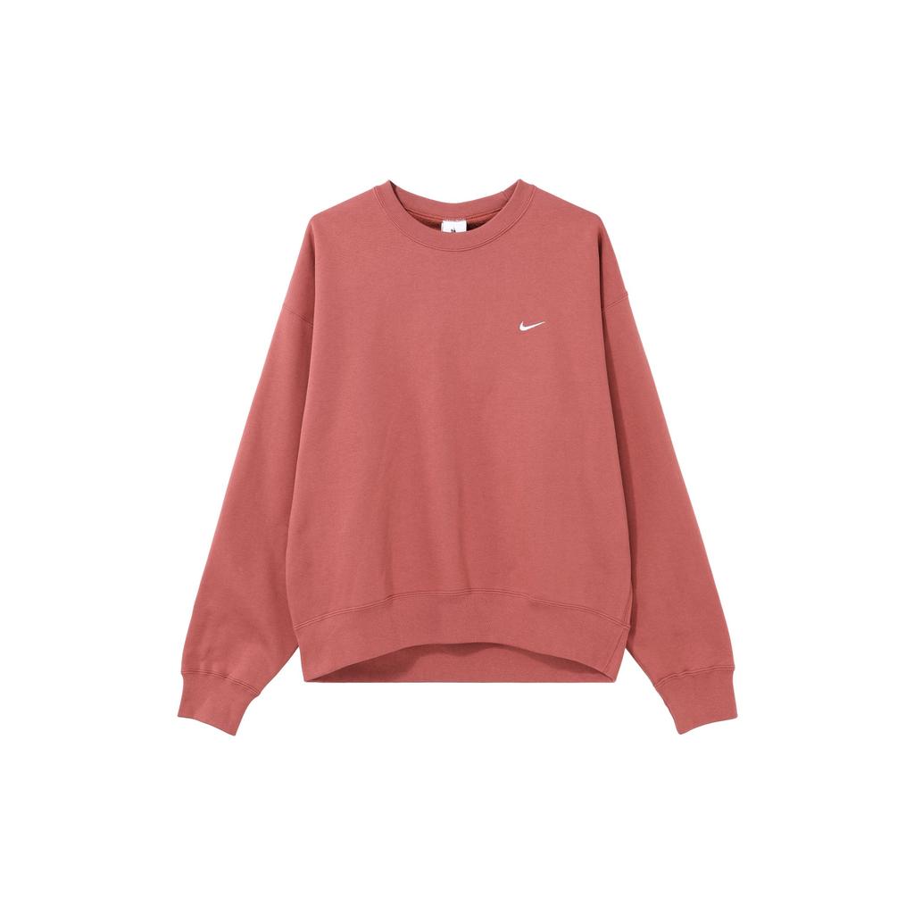 Nike Logo Crew Neck Pullover Long Sleeve Sweatshirt Men Tops Red DA0318-691