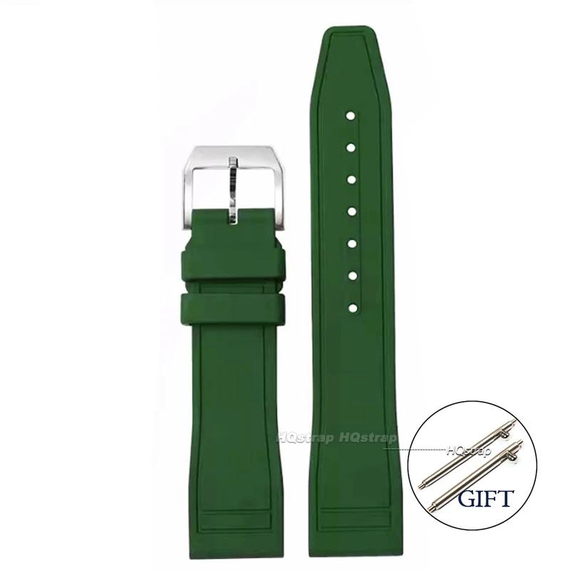 Rubber Strap for IWC Watchband for Big Pilot for Portugieser Women Men Quick Release Waterproof Sport Watch Band 20mm 21mm 22mm