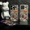 Mushroom Pattern Silver Shell Phone Case for Apple 17/16/15 Pro/14 Pro Max/13/12/11