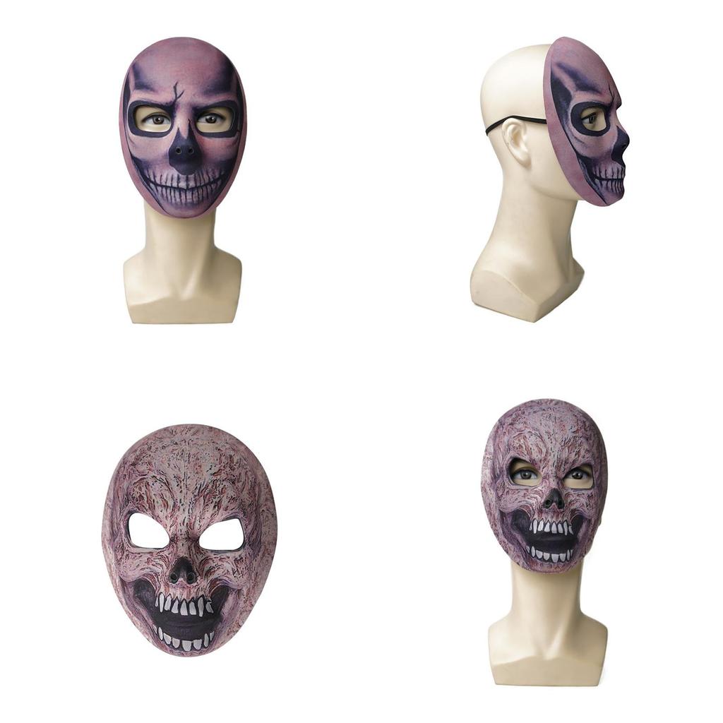 Halloween Costume Mask Material With Spooky Skull Designs For Costume Events And Stage Shows
