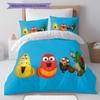 Larva Pattern Bedding Home Decoration Birthday Gift ( 1 Duvet Cover + 2 Pillowcase, Without Core),fan Merchandise.