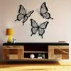 Butterfly Metal Wall Art 3PCS Retro 3D Iron Decor For Home Wedding Christmas