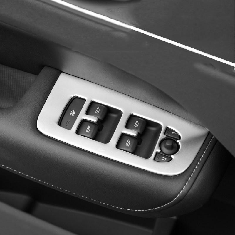 Für Volvo XC60 2018 – Edelstahl Autotür Armlehne Panel Fenster Schalter Lift Tasten Abdeckungen Trim Innen Zubehör