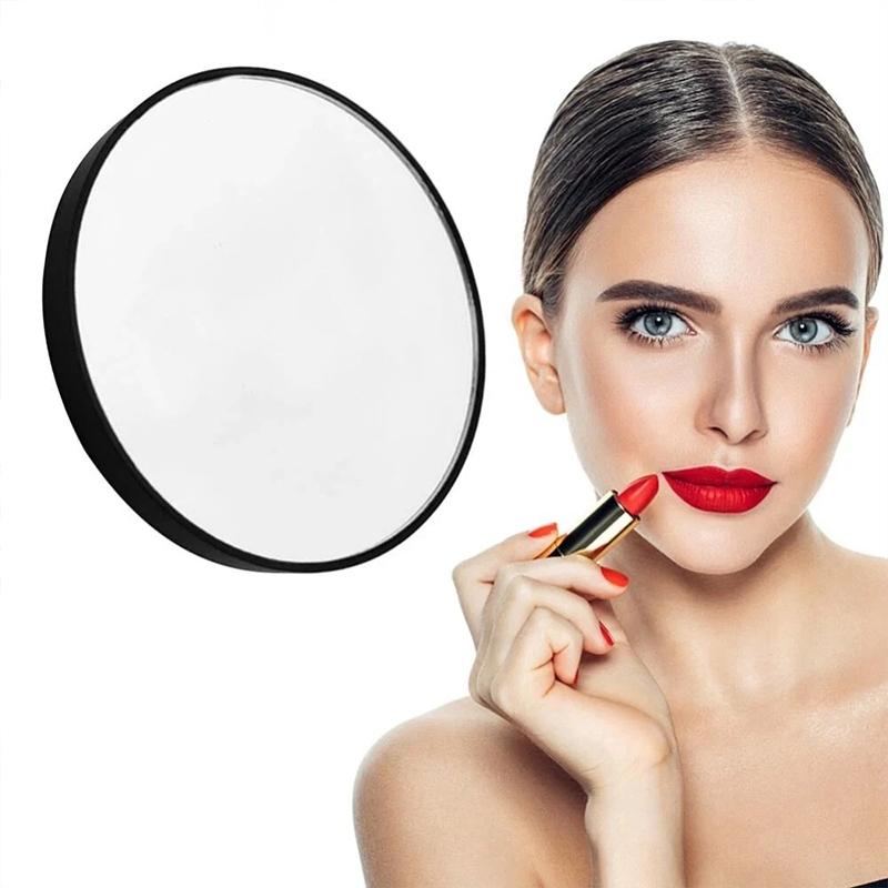 5x/10x/15x Magnification Mirror With Suction Cup Blackhead Magnifying Remove Acne Pores Tool Mini Round Portable Makeup Mirror