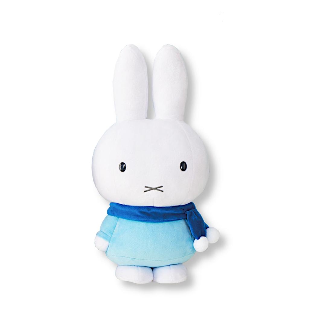 Miffy Extra Large Plush Toy Pompom Scarf 1 Type [Blue Scarf]