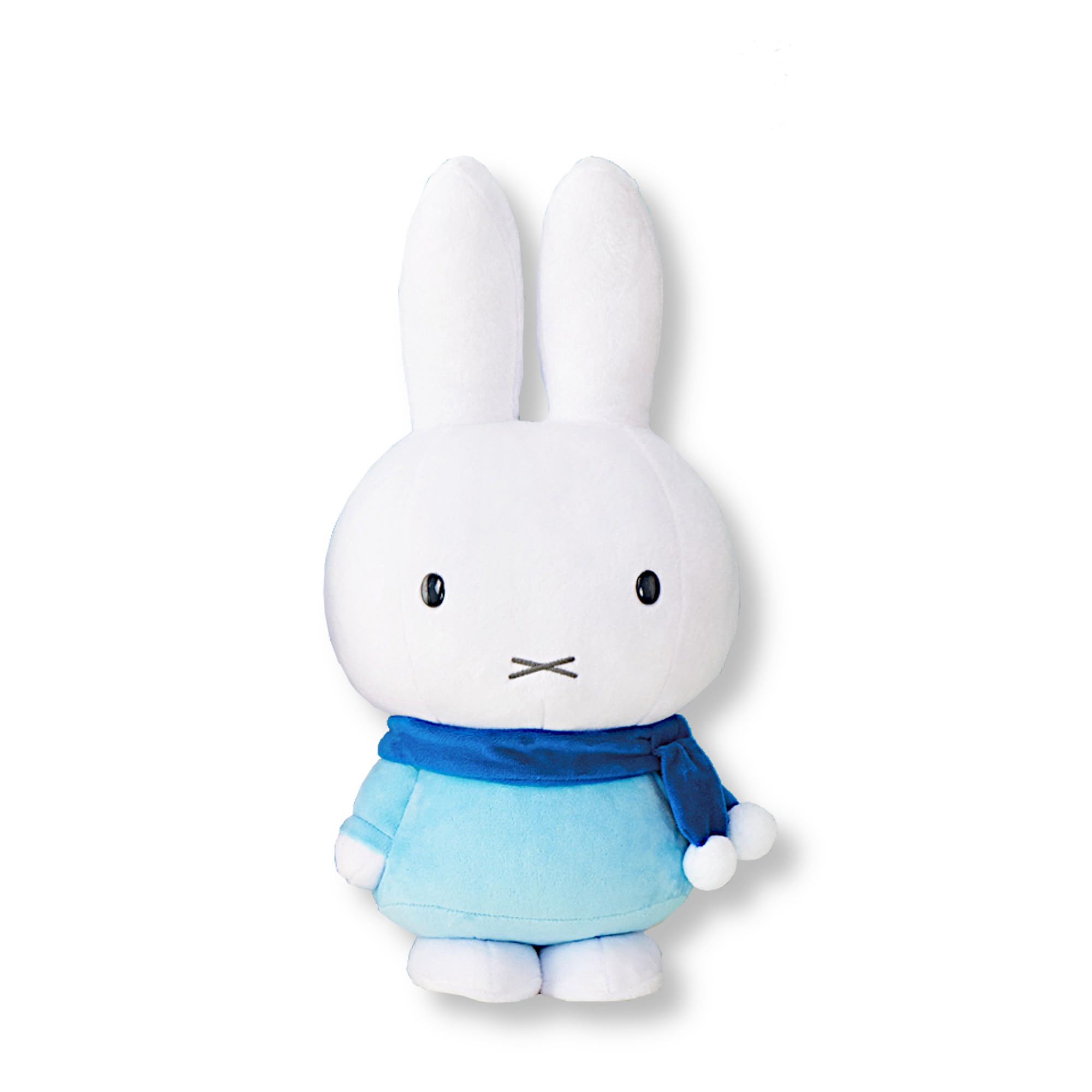 

Miffy Extra Large Plush Toy Pompom Scarf 1 Type [Blue Scarf]