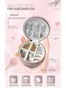 Velvet Travel Jewelry Box: Compact Storage for Rings & Necklaces