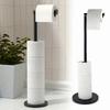Bathroom Paper Towel Holder Stainless Steel Floor Standing Toilet Paper Holder Hole-less Bathroom Floor Standing Shelf