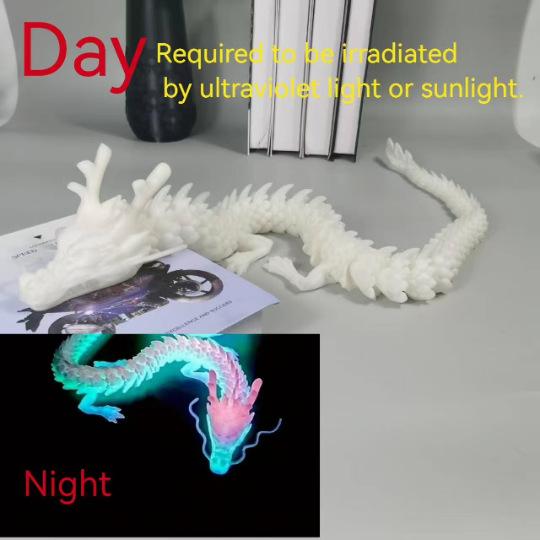 New 90Cm 3D Printed Dragon Full Body Joints That Can Move Home Furnishing And Decoration Figurines Desktop Ornament Children Toy