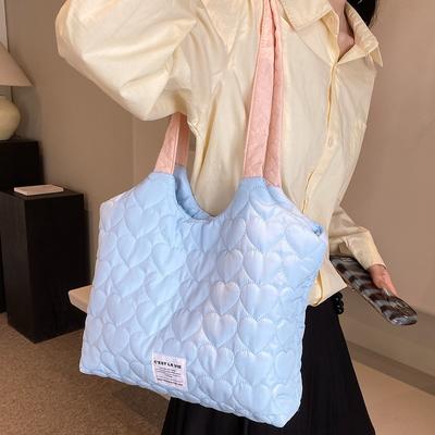 Women's Bag Large-capacity Casual Lazy Wind Tote Bag, Niche Women's Shopping Bag Fashionable Versatile Shoulder Bag