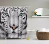 Elephant Octopus Owl Deer Horse Zebra Animals Printed Shower Curtains Bathroom Curtain With Hooks 180X180Cm
