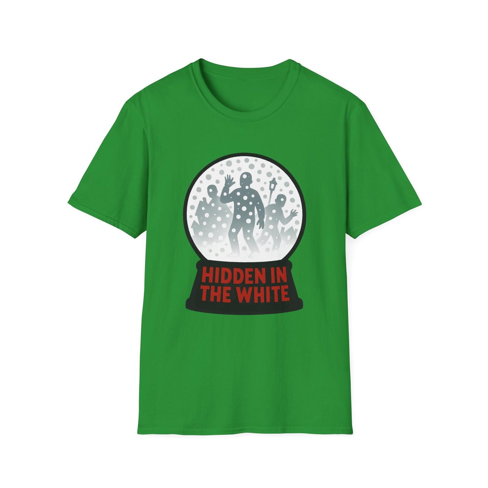 Unisex Softstyle T-Shirt Mens Womens Tees Top Snowglobe Horror Scene Christmas Winter Surreal Design 2XL