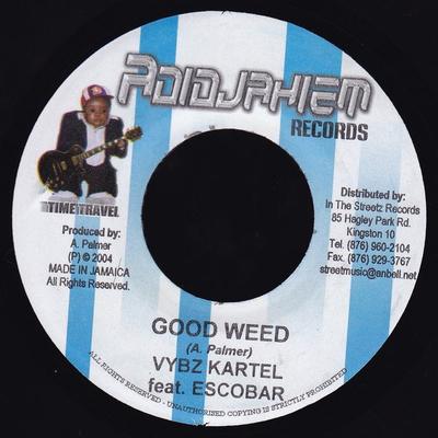 7inch Record VYBZ KARTEL FEAT ESCOBAR - Good Weed NONE Adidjahiem Reco 2004 Jamaica Reggae, Ska & Dub Used