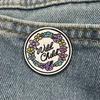 ”Wild Child“ Enamel Pin Flower Brooch Pin for Backpacks & Jackets Inspirational Flower Jewelry Accessories Gift