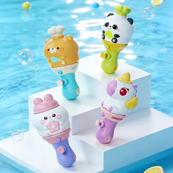 Bubble Machine Water Toy 2 Soaker Bubble Maker In 1 Water Cute Animal Bubble Blower Water